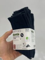 پک 7 جفتی جوراب نخی ساق بلند زنانه برند esmara (اسمارا) - Image 2