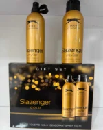ست ادکلن و اسپری ورزشی مردانه اورجینال مدل Gold برند Slazenger - Image 5