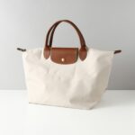 کیف زنانه رنگ استخوانی اورجینال سایز M برند لانگ چمپ Longchamp - Image 12