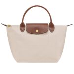 کیف زنانه رنگ استخوانی اورجینال سایز M برند لانگ چمپ Longchamp - Image 8