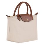 کیف زنانه رنگ استخوانی اورجینال سایز M برند لانگ چمپ Longchamp - Image 7