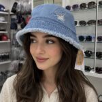 کلاه باکت پارچه ای مدل لی رنگ آبی زنانه برند I AM