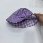 کلاه باکت دو رو رنگ یاسی و شطرنجی جذاب زنانه برند Six - Image 2