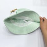 کلاه باکت حوله ای ساده رنگ سبزآبی زنانه برند Six - Image 2