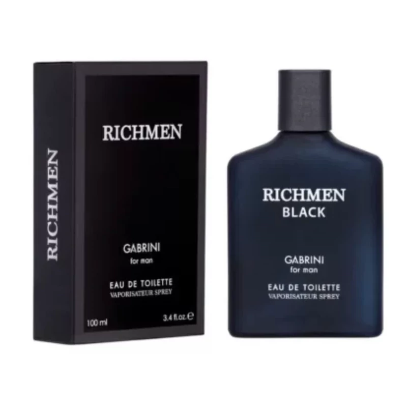 ادکلن مردانه برند گابرینی ادکلن مردانه گابرینی رایحه ریچ من بلک/ Rich Man Brown حجم 100 میلیلیتر | عطر مردانه گرم و ماندگار - Image 1
