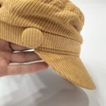 کلاه کپ فرانسوی زنانه اورجینال مدل کبریتی رنگ خردلی برند I am - Image 3
