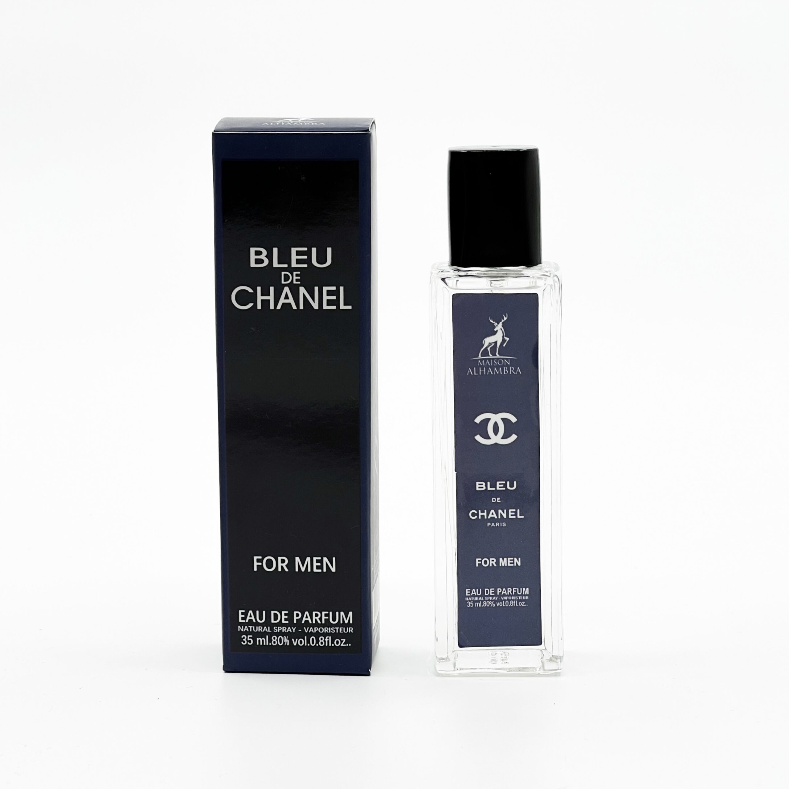 بلوچنل مینی ادکلن مردانه اورجینال الحمبرا رایحه بلو چنل (Blue de chanel) حجم 35 میل - Image 1