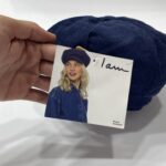 کلاه کپ فرانسوی زنانه اورجینال مدل کبریتی رنگ سرمه ای برند I am - Image 2