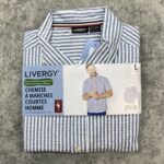 پیراهن نخی مردانه اورجینال رنگ سفید راه راه برند لیورجی (LIVERGY) - Image 5